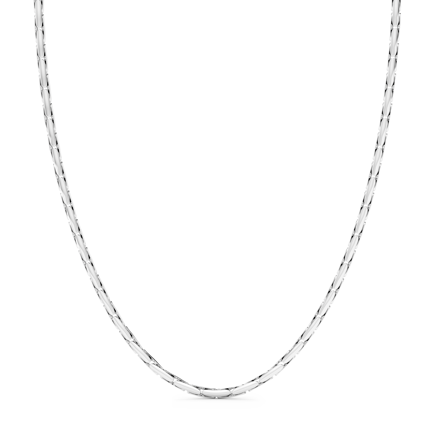 ★HARANG★ HR 362N_Silver Chain Necklace herringheart-chain-necklace-